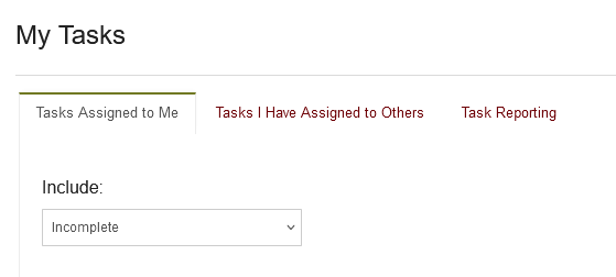 My Tasks